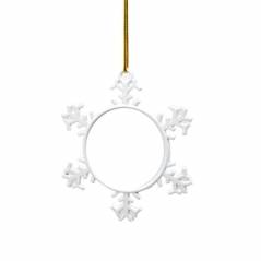 Sublimatie ornament sneeuwvlok dubbelzijdig