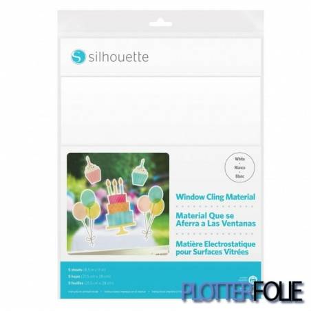 Silhouette Printbare Raamstickers - Wit