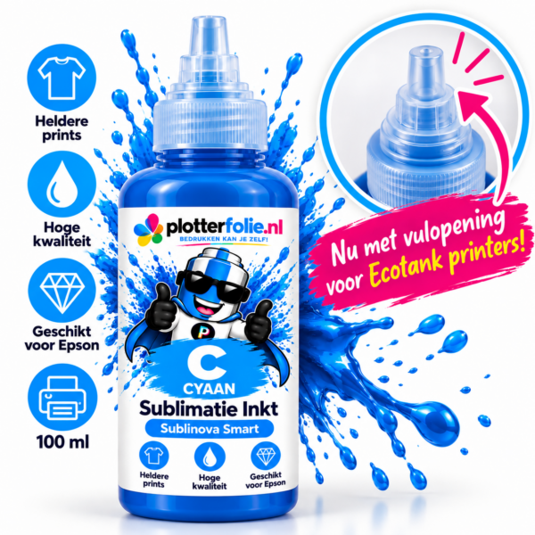 sublinova-sublimatie-inkt-cyaan-100ml-ecotank Sublinova Smart cyaan sublimatie inkt 100 ml voor Epson EcoTank