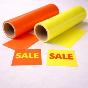 ACTIE Fluor Vinyl Oranje per meter
