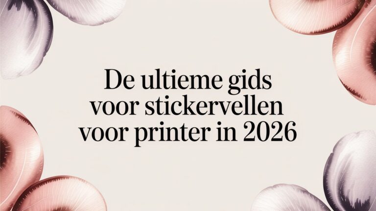 De ultieme gids voor stickervellen voor printer in 2026