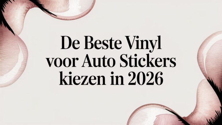 De Ultieme Gids voor Vinyl voor Auto Stickers in 2026