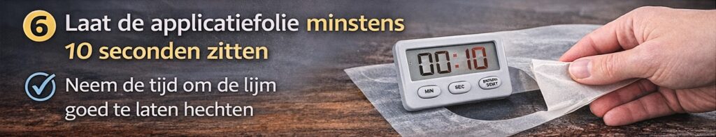 applicatie folie vinyl verwijderen