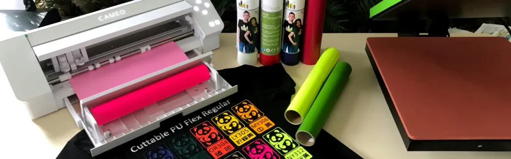 SIlhouette cameo snijplotter met flexfolies