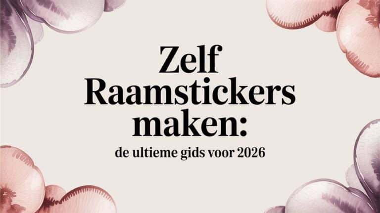 Zelf raamstickers maken: De ultieme gids voor 2026