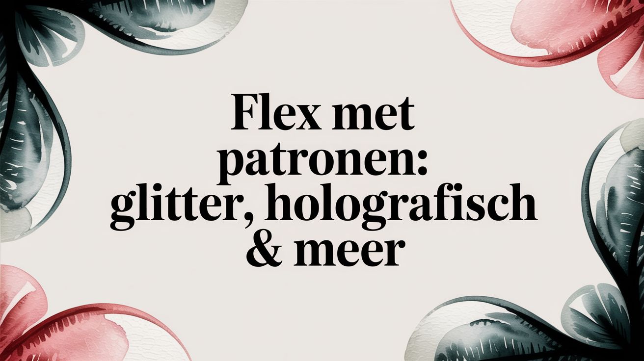 flex with patterns vinyl art