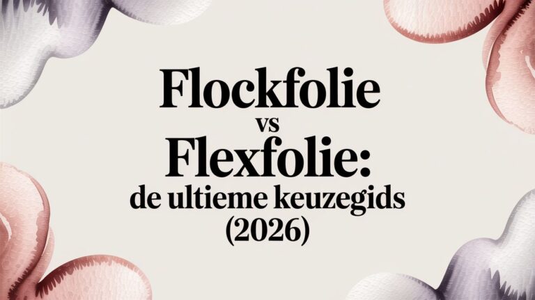 Flockfolie vs Flexfolie: De Ultieme Keuzegids (2026)
