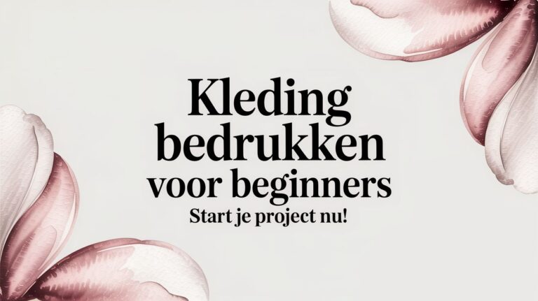 Kleding bedrukken voor beginners: Start je project nu!