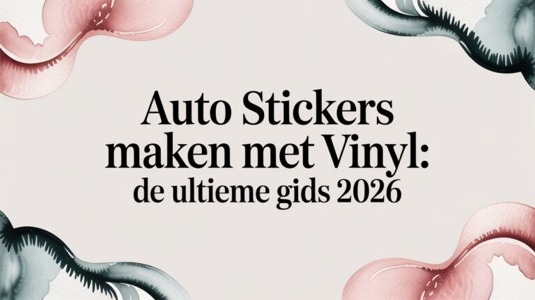 Auto Stickers Maken met Vinyl: De Ultieme Gids 2026