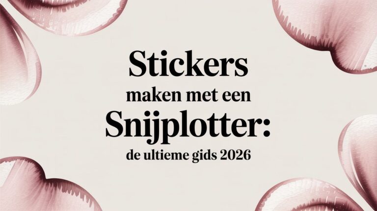Stickers maken met een snijplotter: De Ultieme Gids 2026