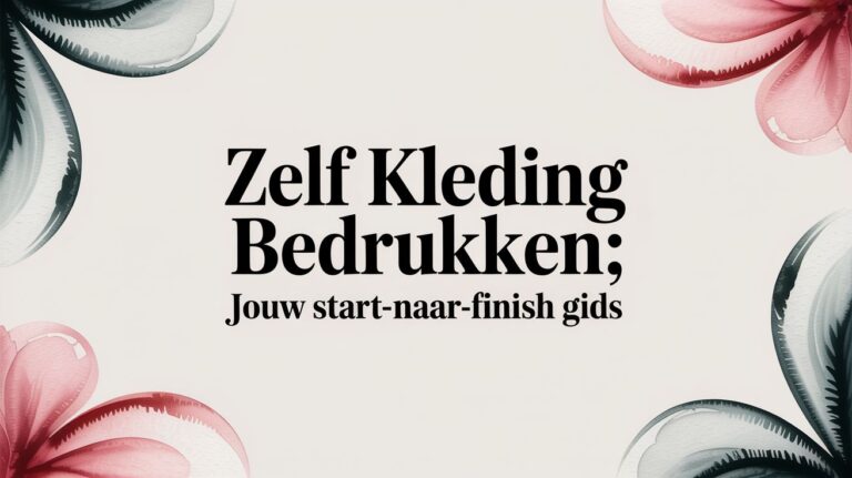 Zelf Kleding Bedrukken: Jouw Start-naar-Finish Gids