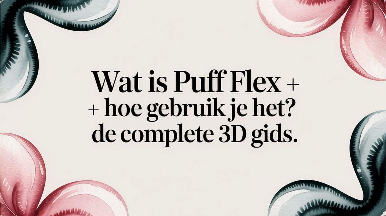 what is puff flex how do you use it 3d guide