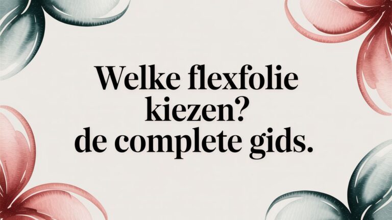 Welke flexfolie kiezen? De complete gids.