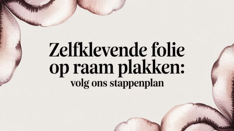 Zelfklevende folie op raam plakken: volg ons stappenplan