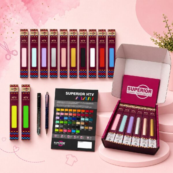 Craftbox met meer dan 6 meter flexfolie en diverse tools om uit te proberen.