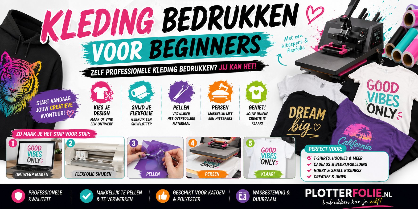 Kleding bedrukken voor beginners