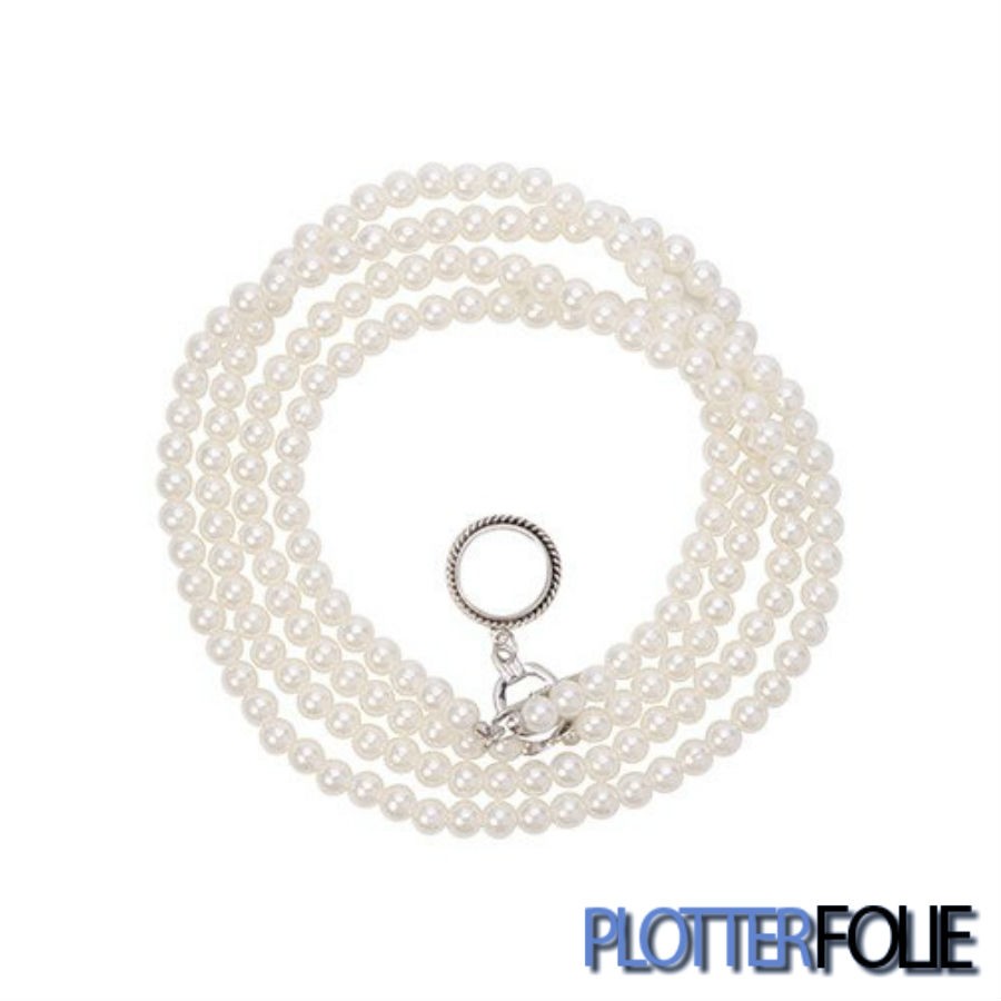 Parelketting met klik hanger