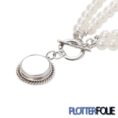 Parelketting met klik hanger