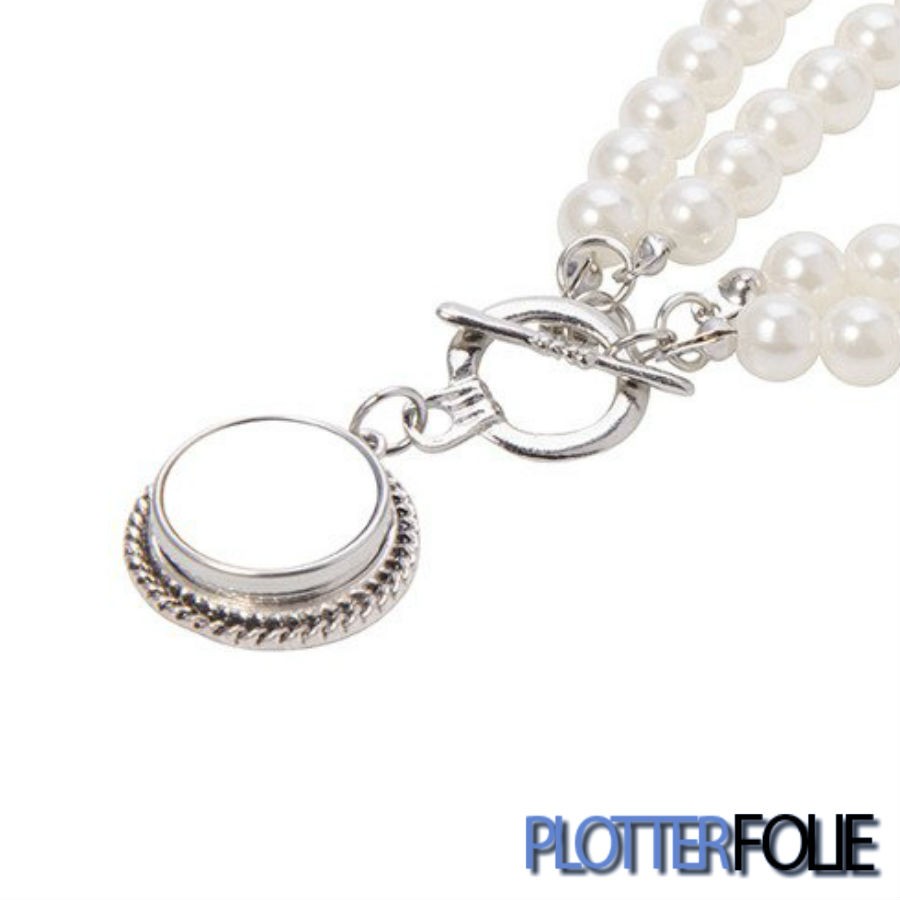 Parelketting met klik hanger