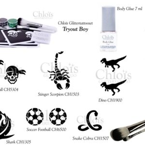 Chloïs Tryout Glittertattooset Boy