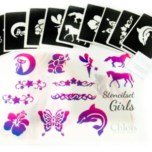 Chloïs Stencilset Girls & A4 poster