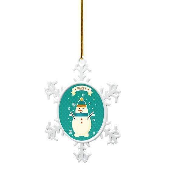 Sublimatie ornament sneeuwvlok dubbelzijdig