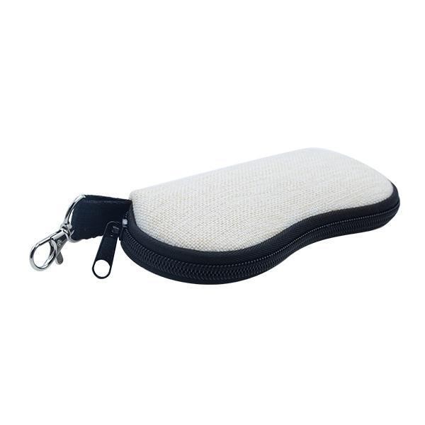 Linnen etui met neopreen voor bril