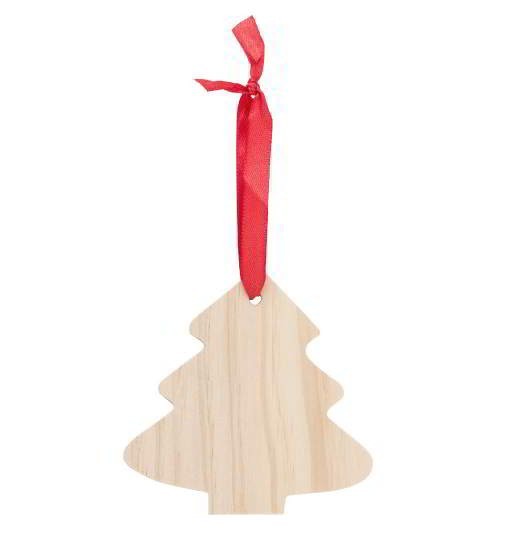 Houten kerstboom hanger Houten kerstboom hanger