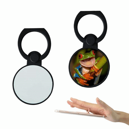 Ronde telefoonhouder zwart