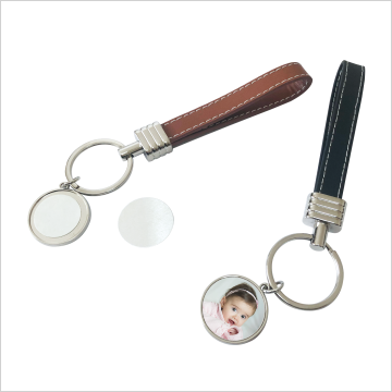 Sublimatie Sleutelhanger Leer Bruin