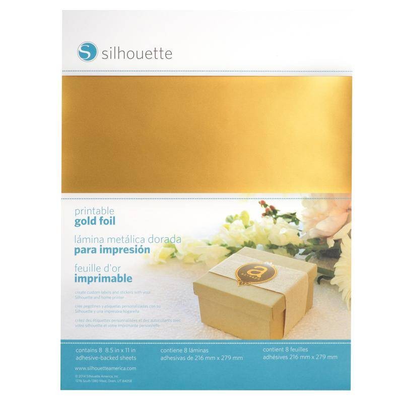 Silhouette Printbaar Goud Stickervellen