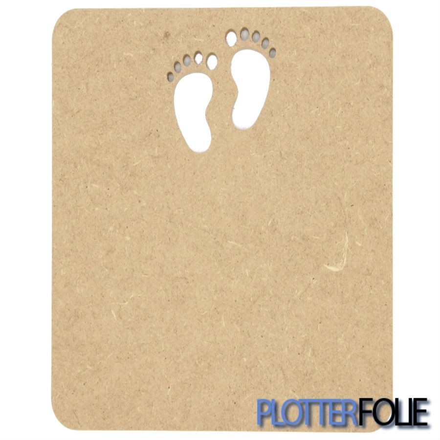 Tekstbord Voetjes MDF