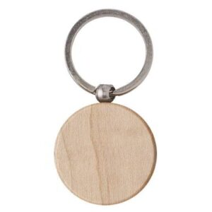 Houten sleutelhanger Rond