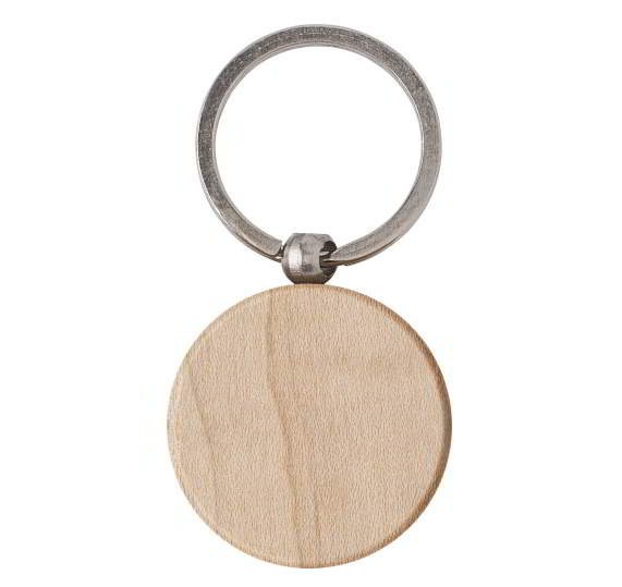 Houten sleutelhanger Rond Houten sleutelhanger Rond