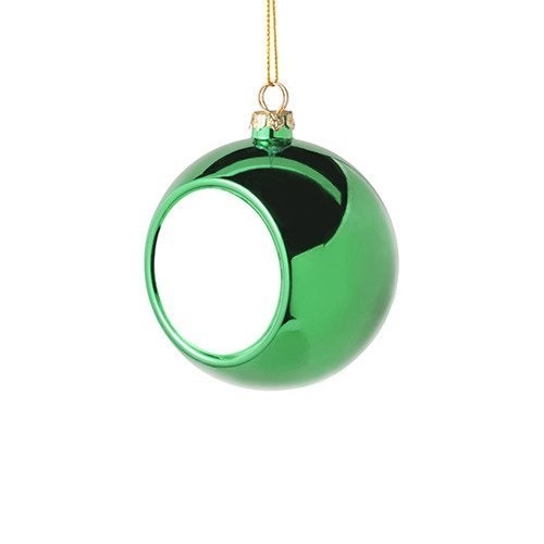 Sublimatie Kerstbal Groen 6cm