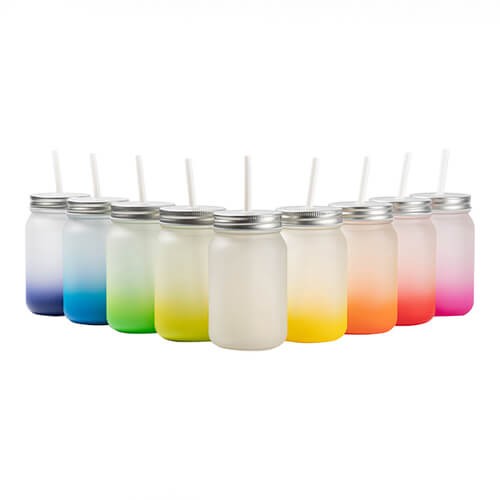Sublimatie Gradient Mason Jar 5 kleuren