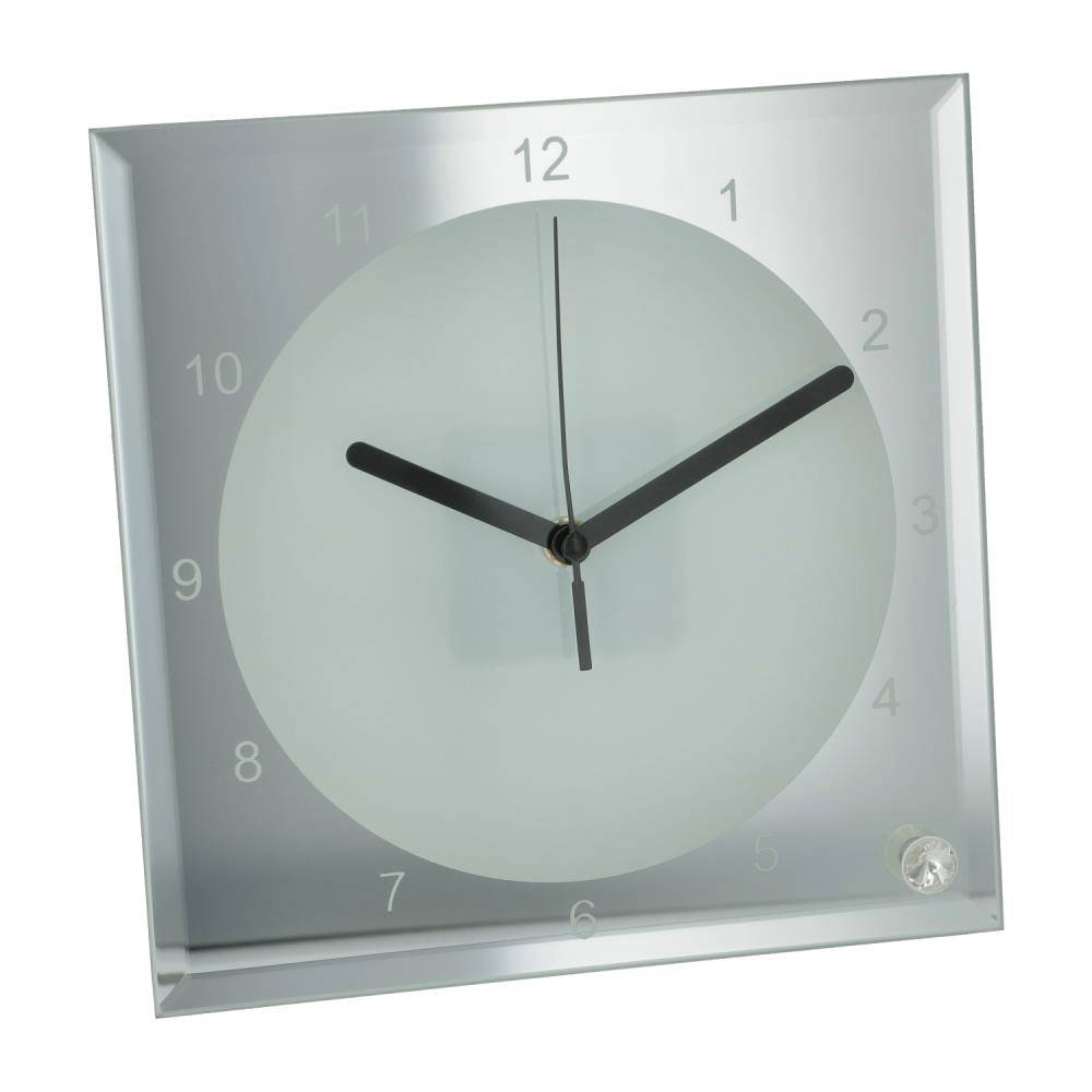 Sublimatie Klok 20 cm - Glas Vierkant