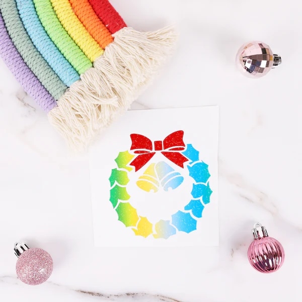 Galaxy Vinyl Rainbow Stripes