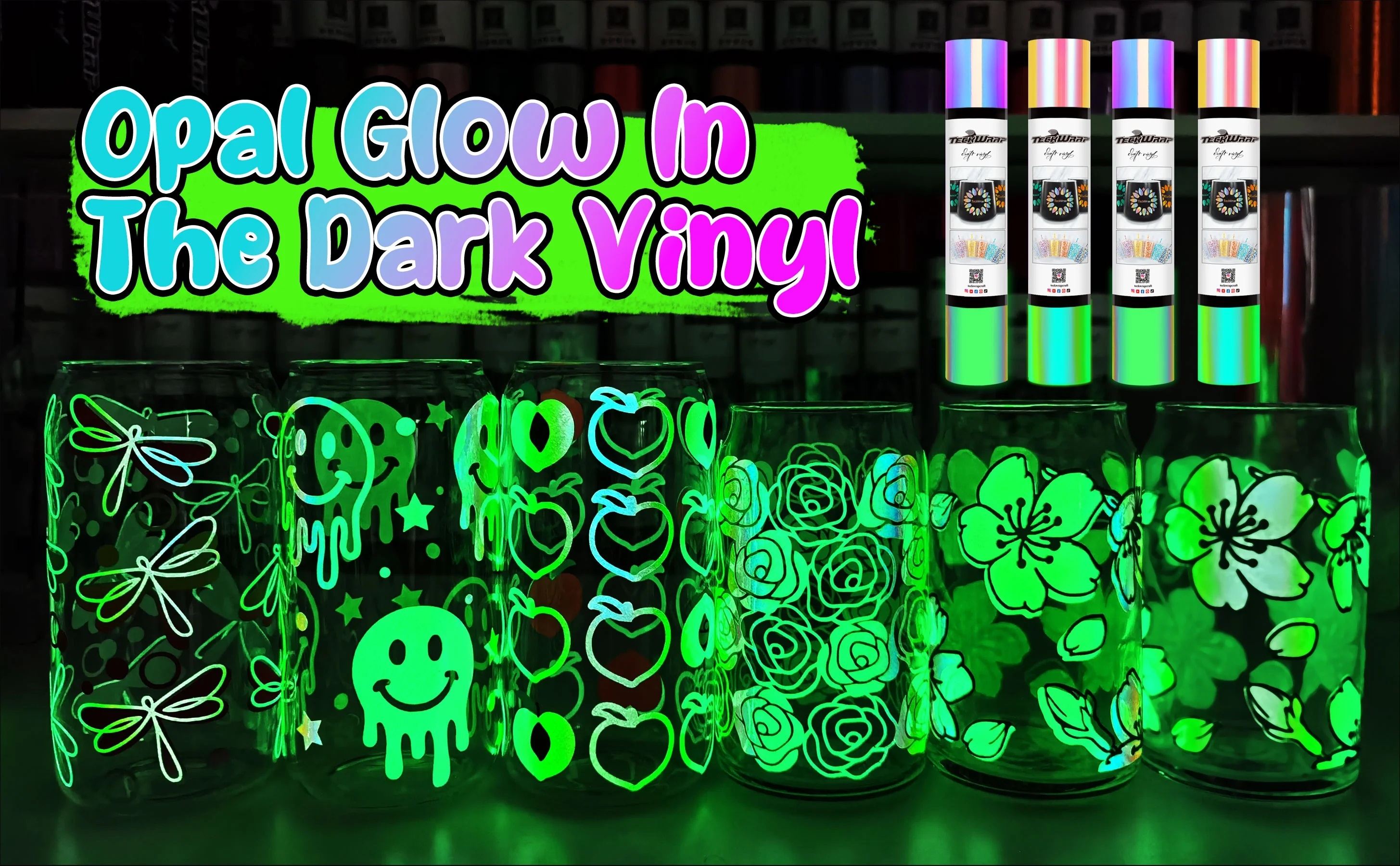 Glow in the dark vinyl Opaal