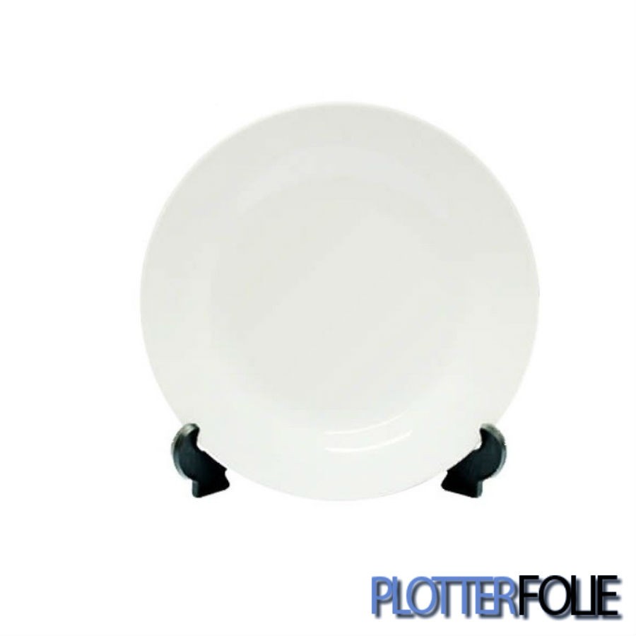 Sublimatie bord 18cm met standaard
