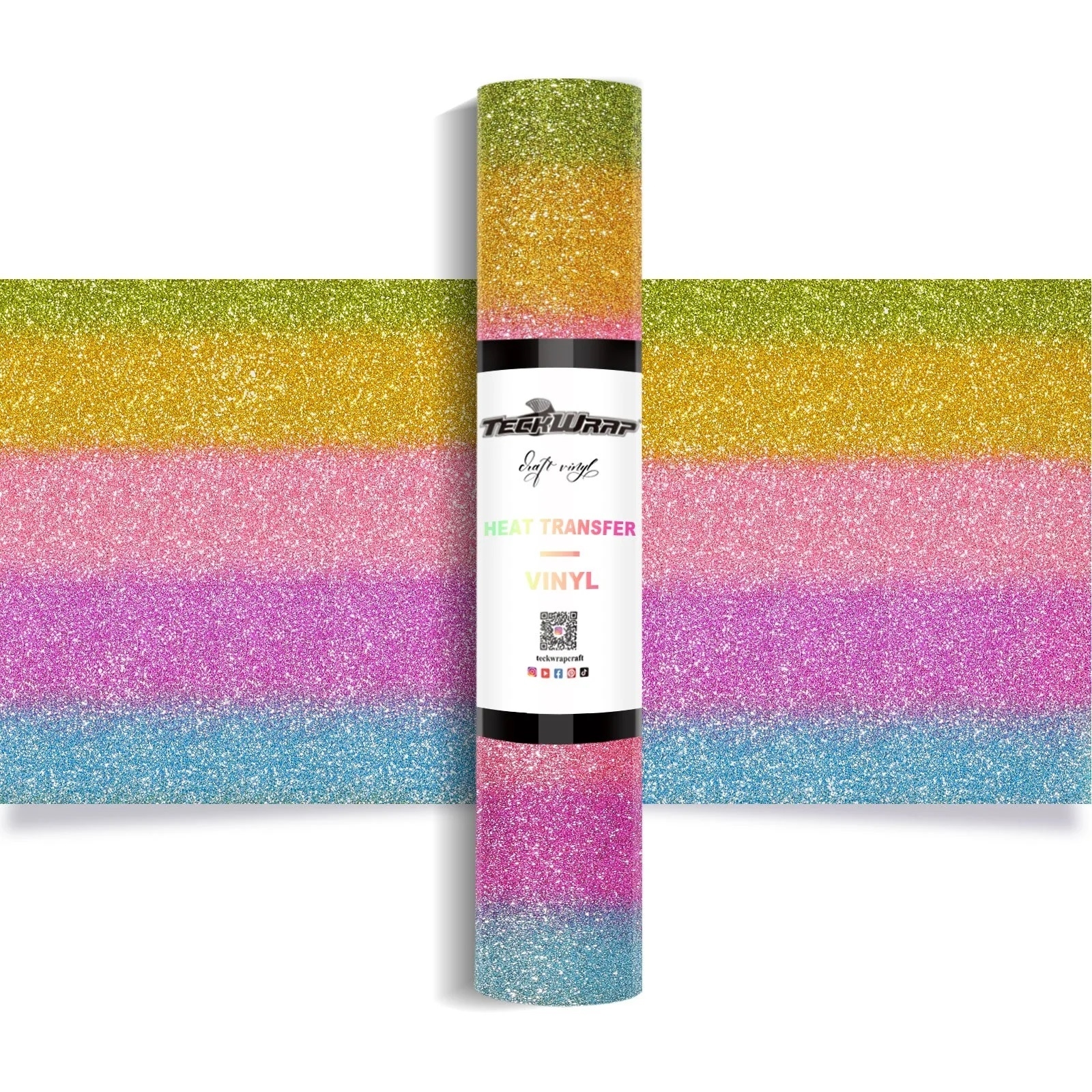 Ombre Glitter Rainbow Roze