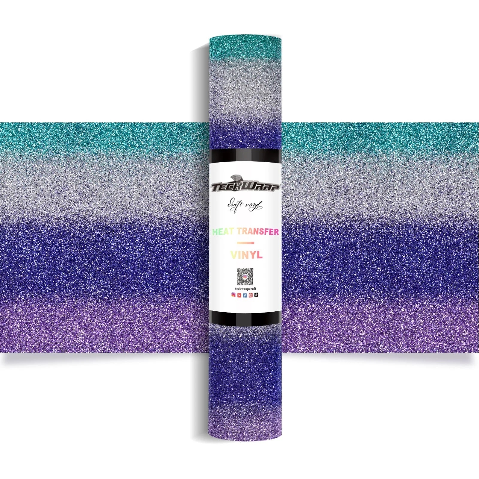 Ombre Glitter Rainbow Paars