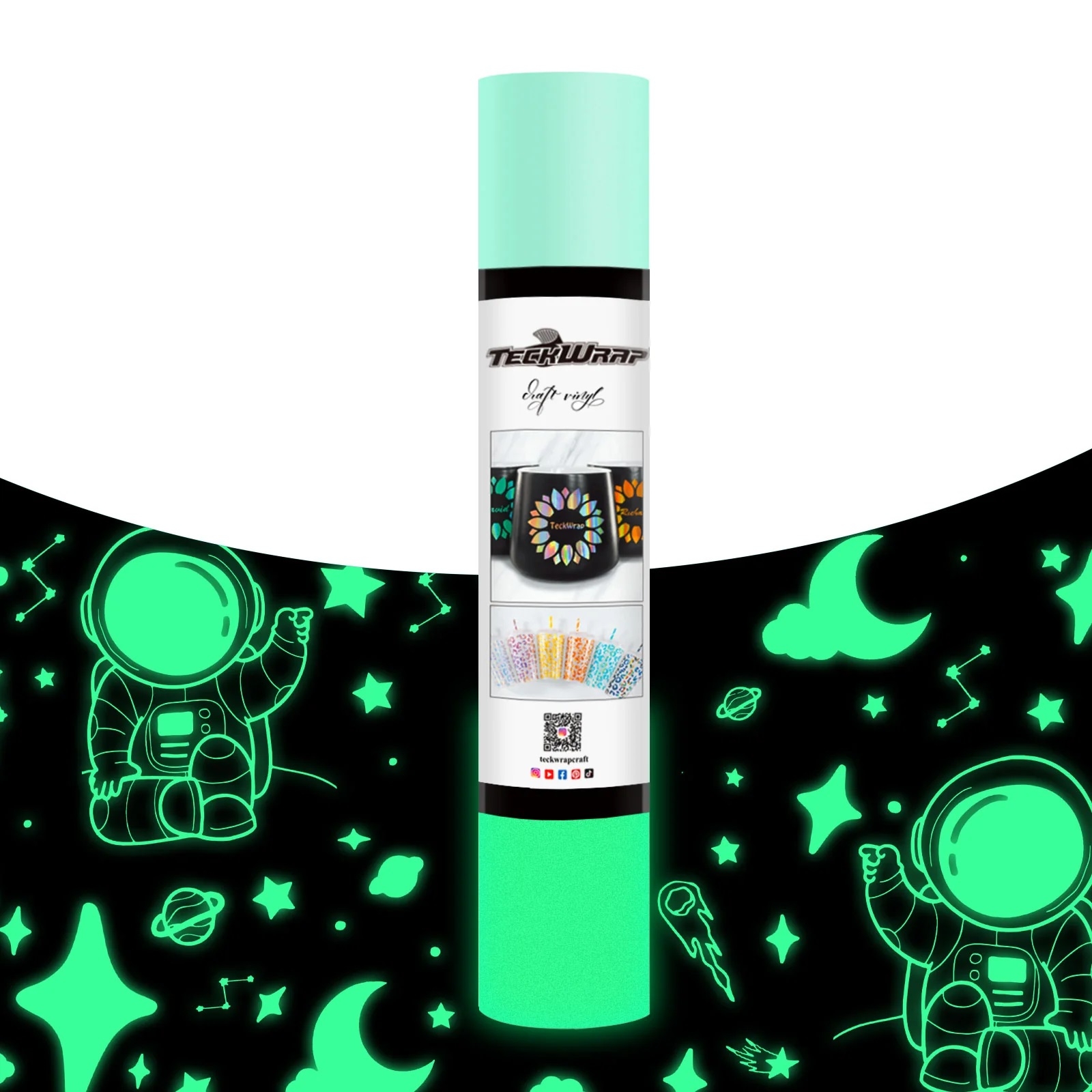 Glow in the dark vinyl 30x50cm