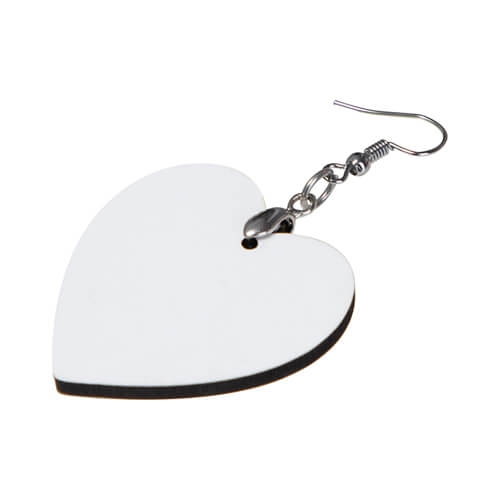 MDF oorbellen voor sublimatie - hart MDF oorbellen voor sublimatie - hart