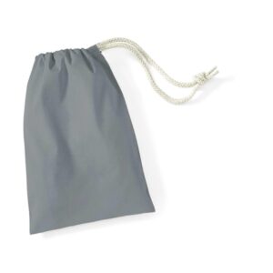 Zakje met trekkoord grijs 10x15cm