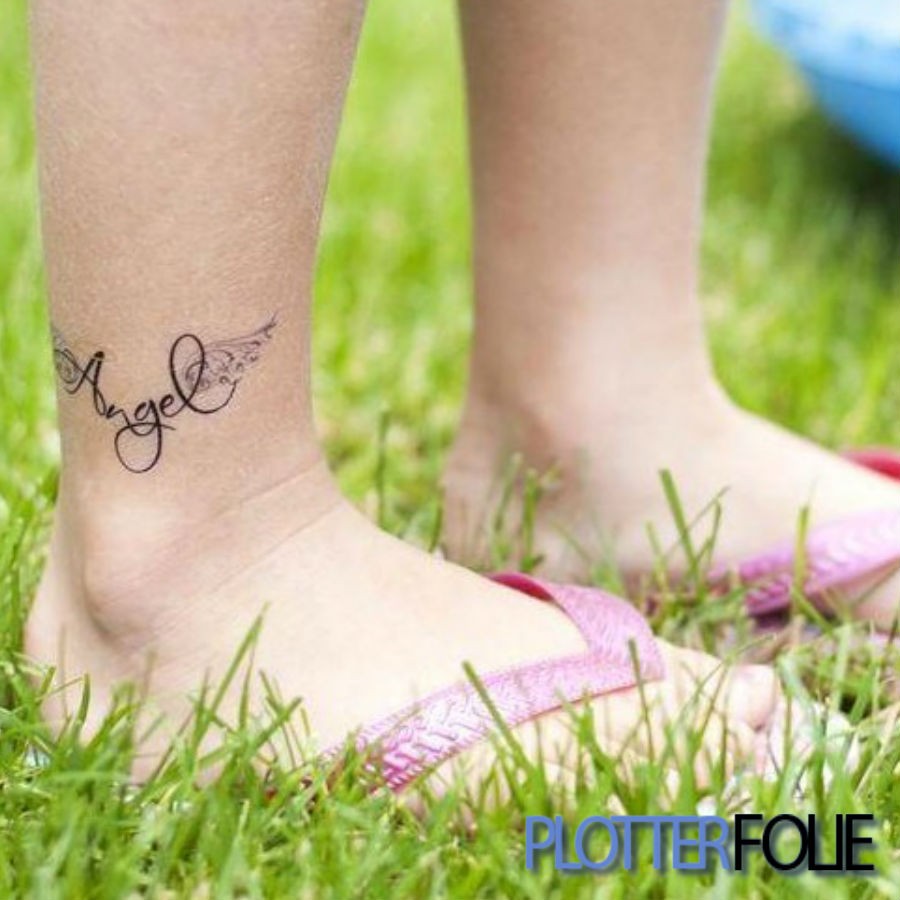 Silhouette Tatoeage Papier Wit