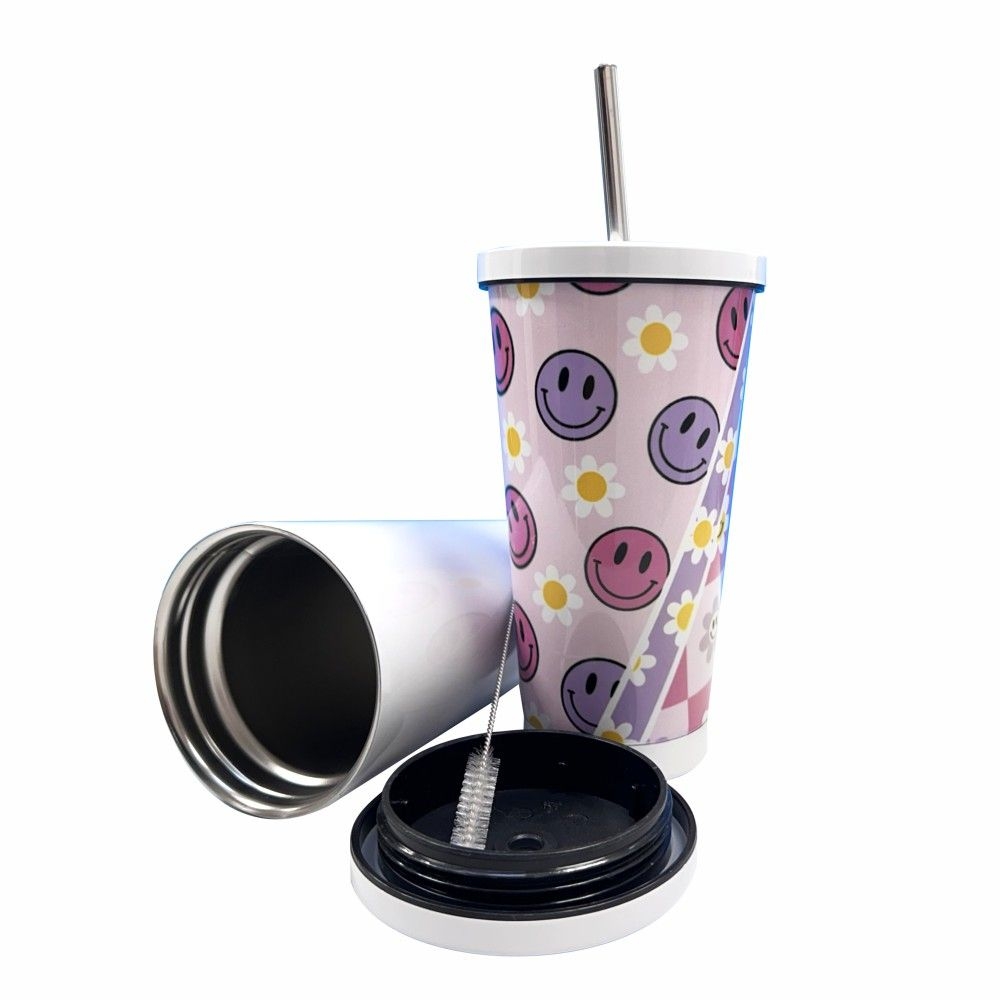 Sublimatie thermische mok to-go met rietje