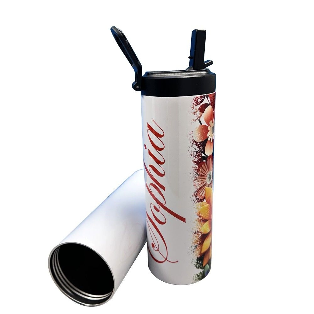 Sublimatie thermische drinkfles met rietje